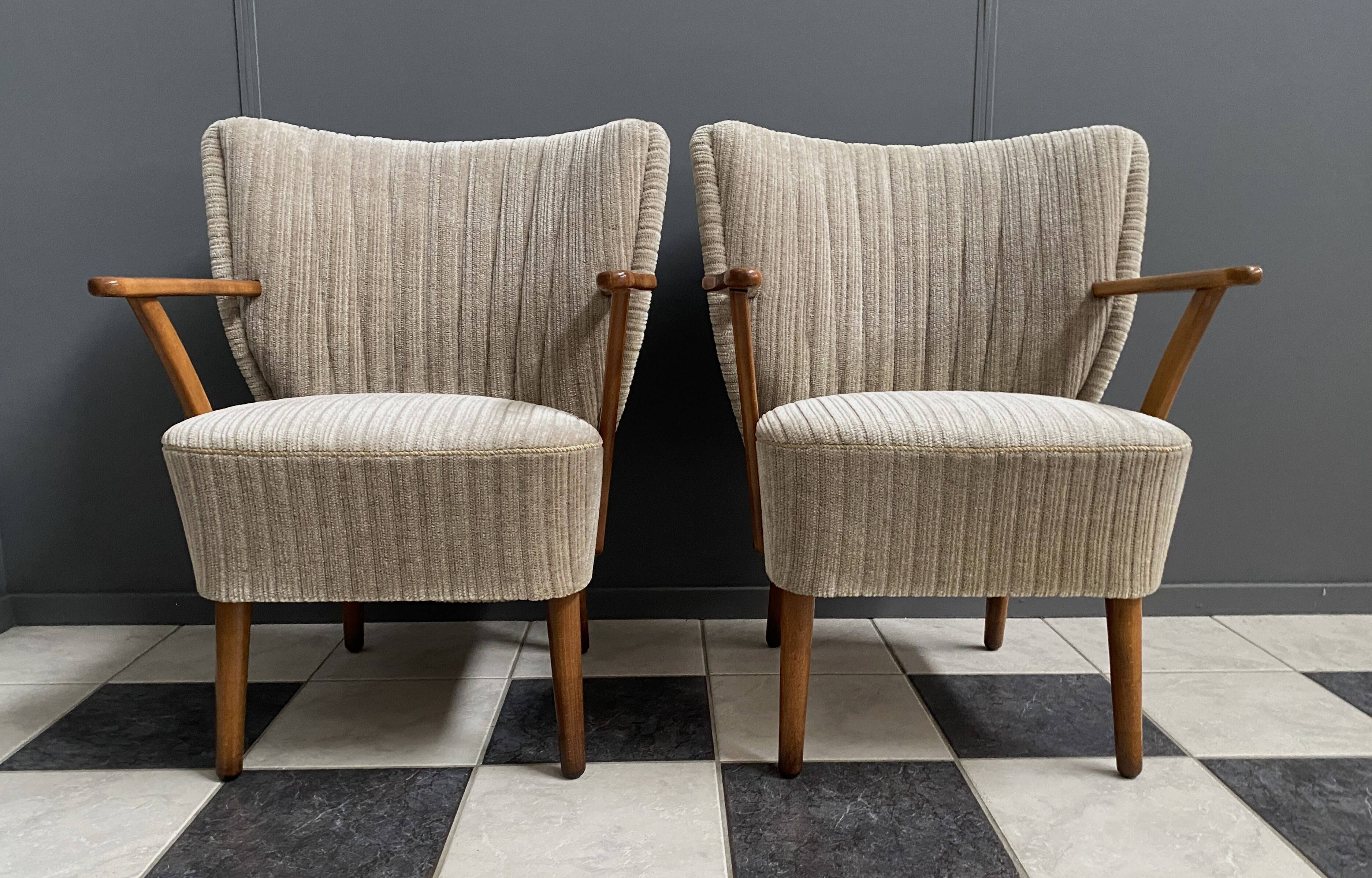 Set cocktail chairs with armrests 1960s