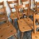 Set of eight vintage chairs by Adolf Schneck late 1940