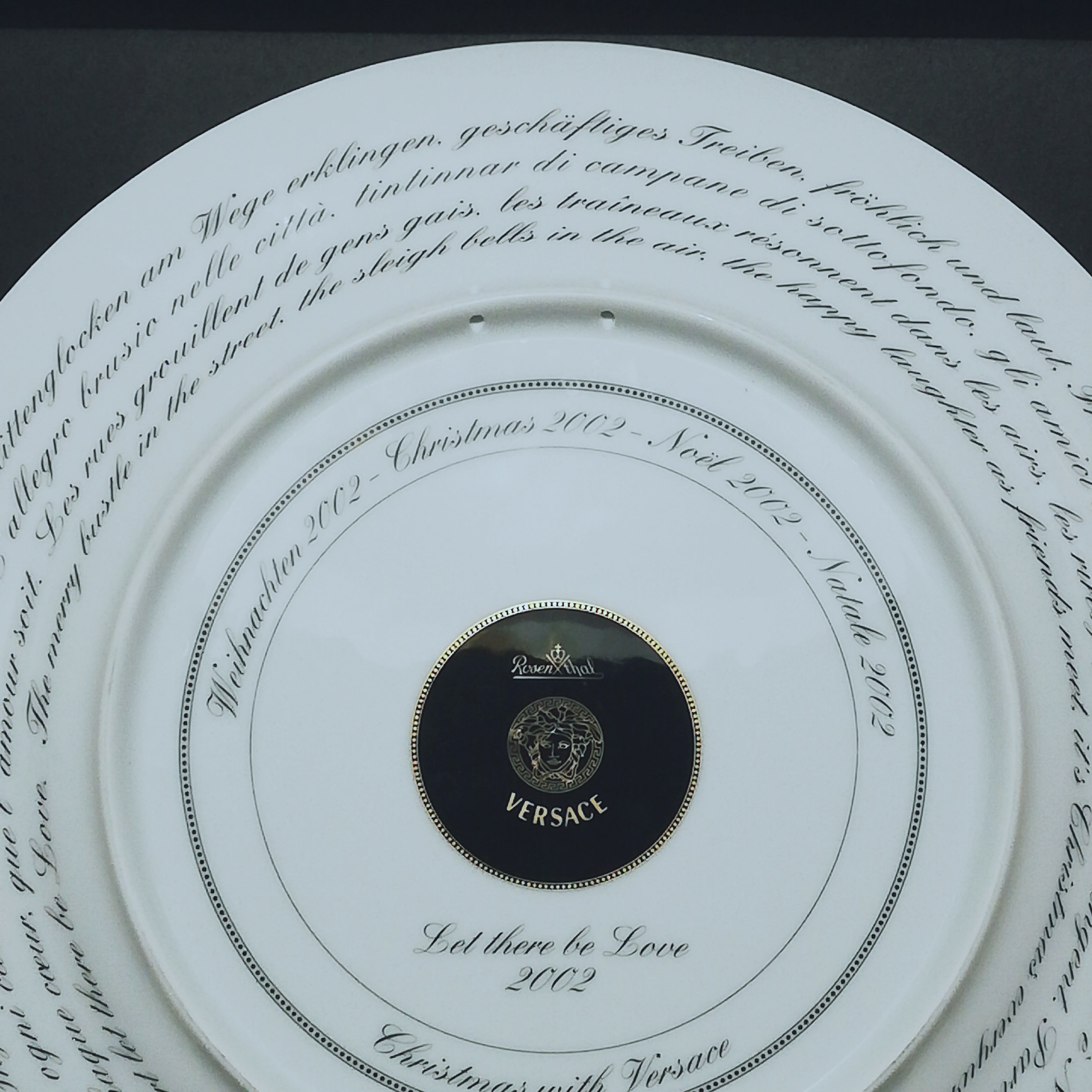 Rosenthal plate decorated by Versace