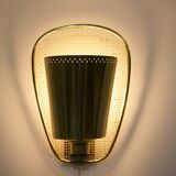 Style perforated brass wall light