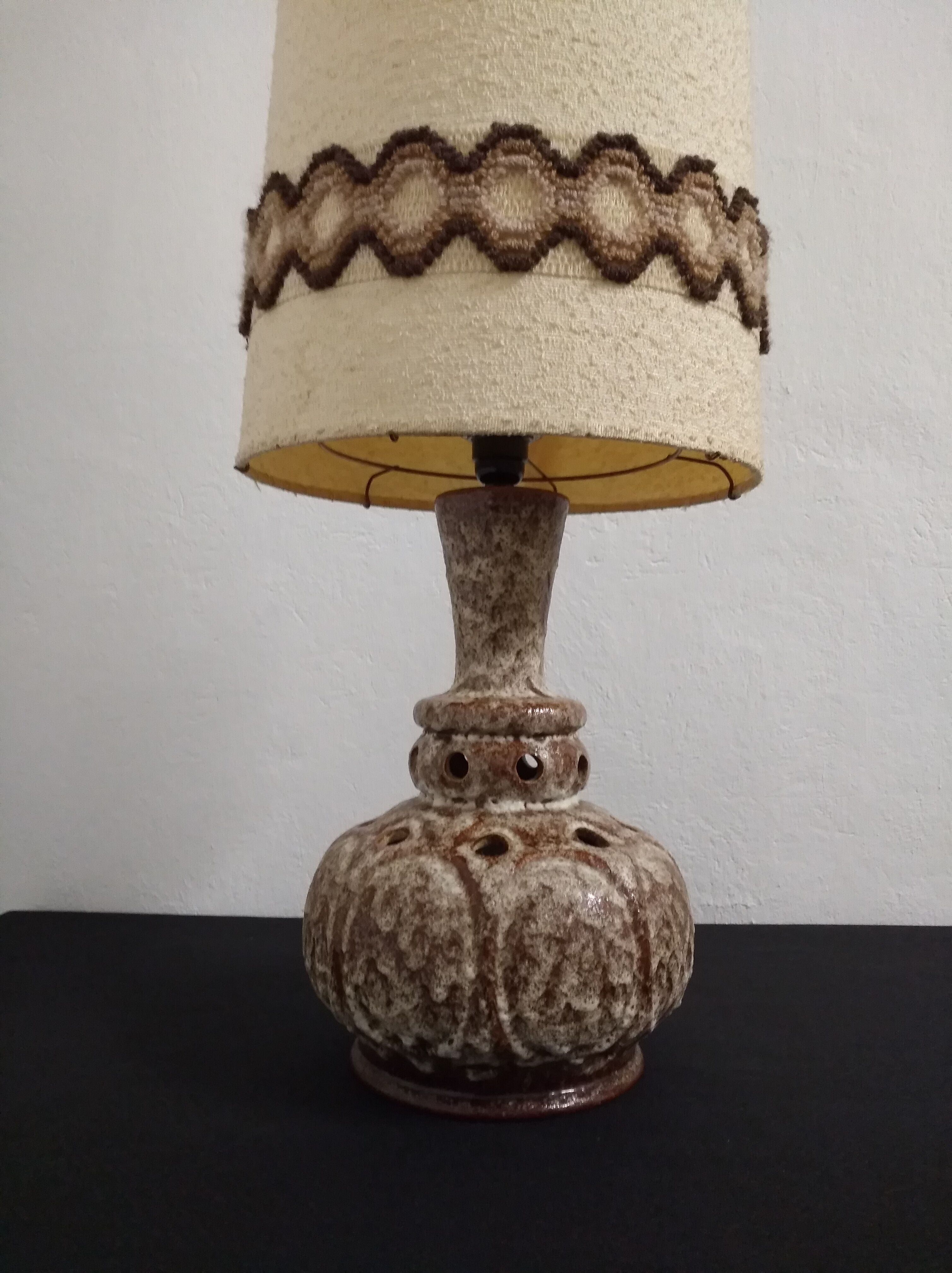 Ceramic floor lamp from the 70s