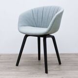 HAY AAC23 armchair in light blue fabric