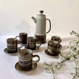 Stoneware coffee service, made in Japan.