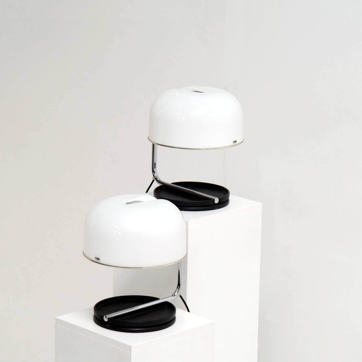 Paire de lampes de table "GUM" modèle Molin. Italie, années 1970.