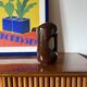 Mid-century modern brown ceramic vase / jug, Il Picchio Italy 1970s