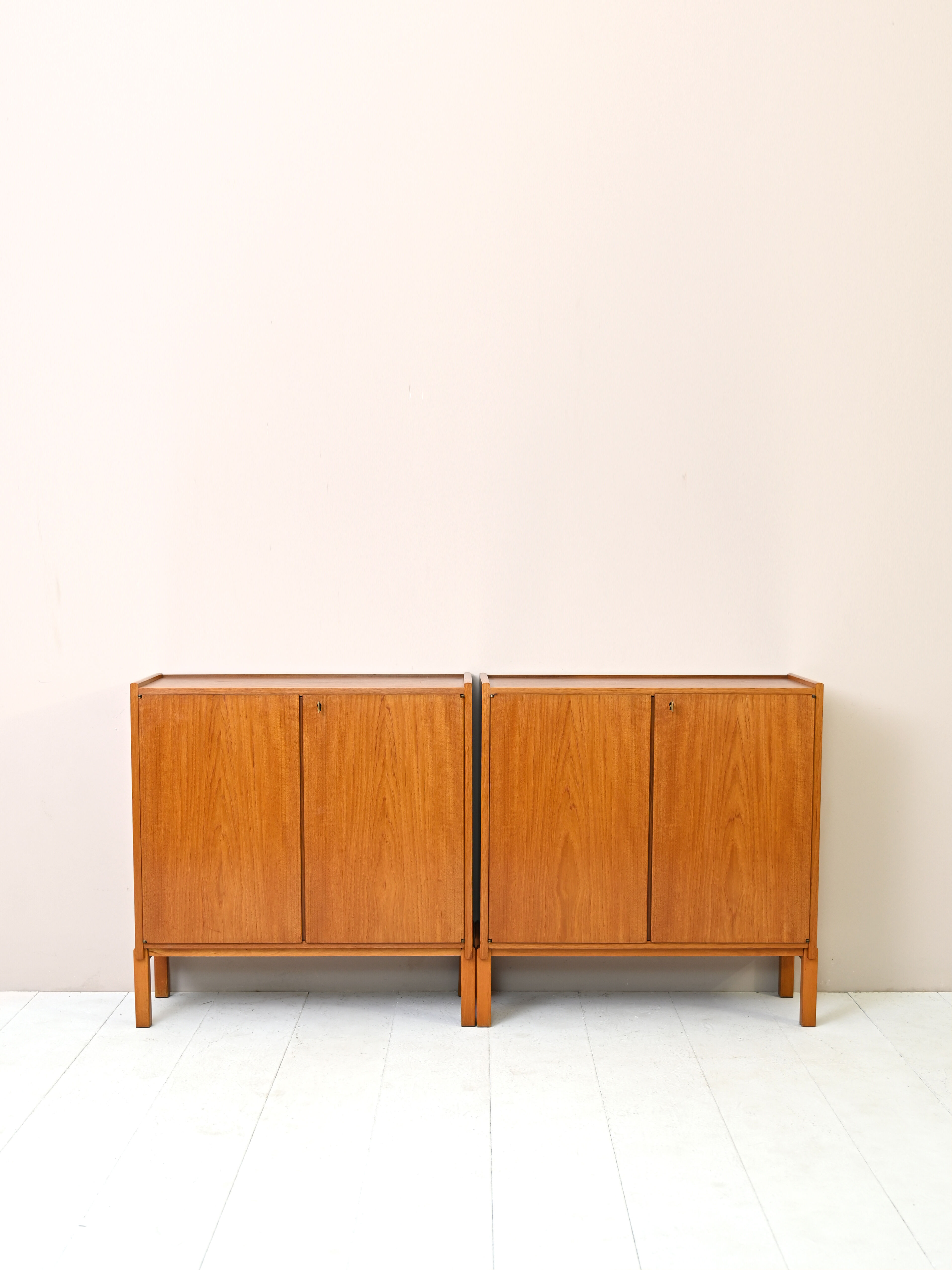 Pair of Scandinavian teak furniture