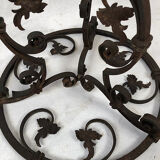 Large wrought iron lamppost, nineteenth