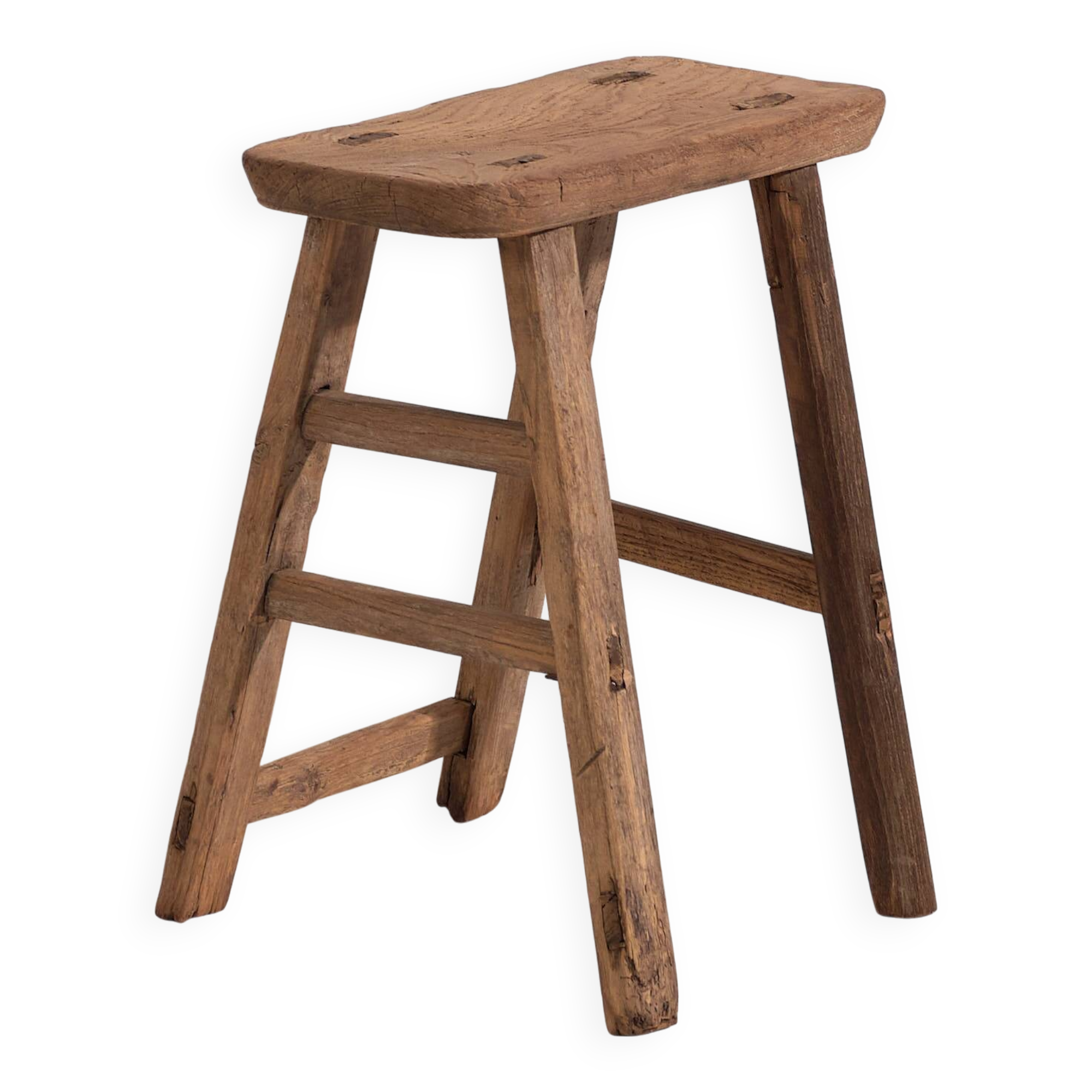 Antique rectangular stool (c.1900) #4