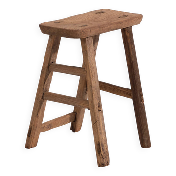 Tabouret rectangulaire ancien (c.1900) #4