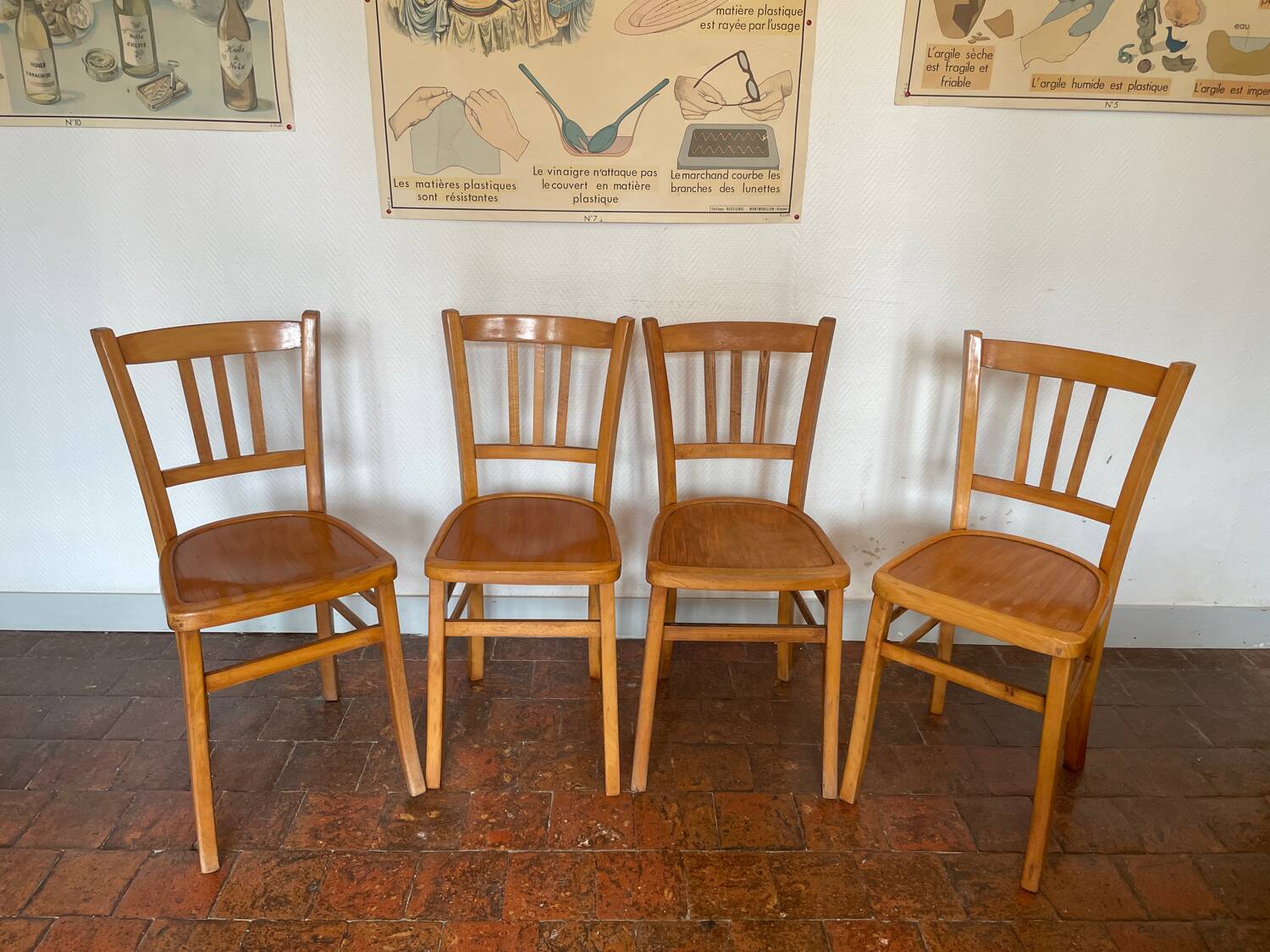 4 chaises de bistrot Luterma