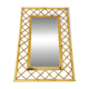 Mid Century Bamboo and Rattan Wall Mirror, Italy, 1960s