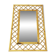 Mid Century Bamboo and Rattan Wall Mirror, Italy, 1960s
