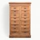 Notary cabinet in solid raw oak, 1920