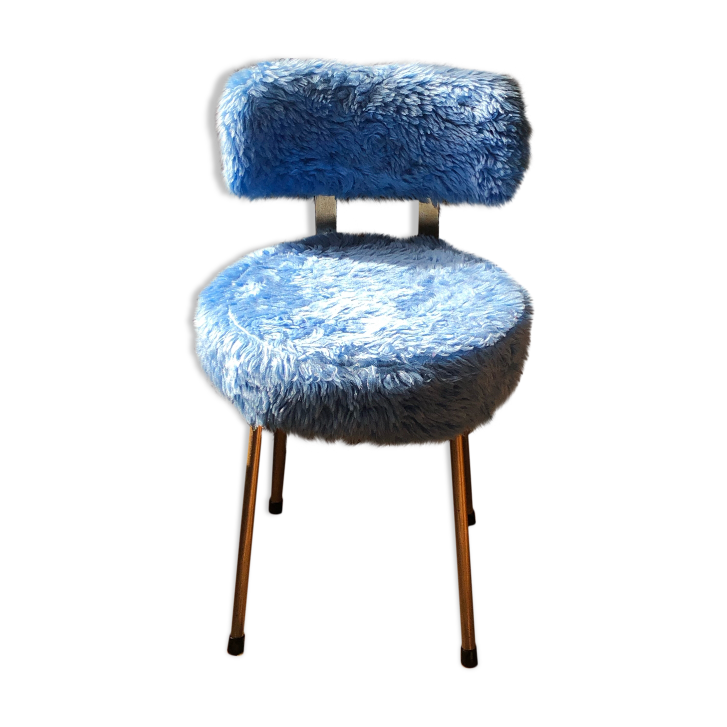 Moumoute chair 70 ́s pelfran sky blue