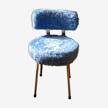 Moumoute chair 70 ́s pelfran sky blue