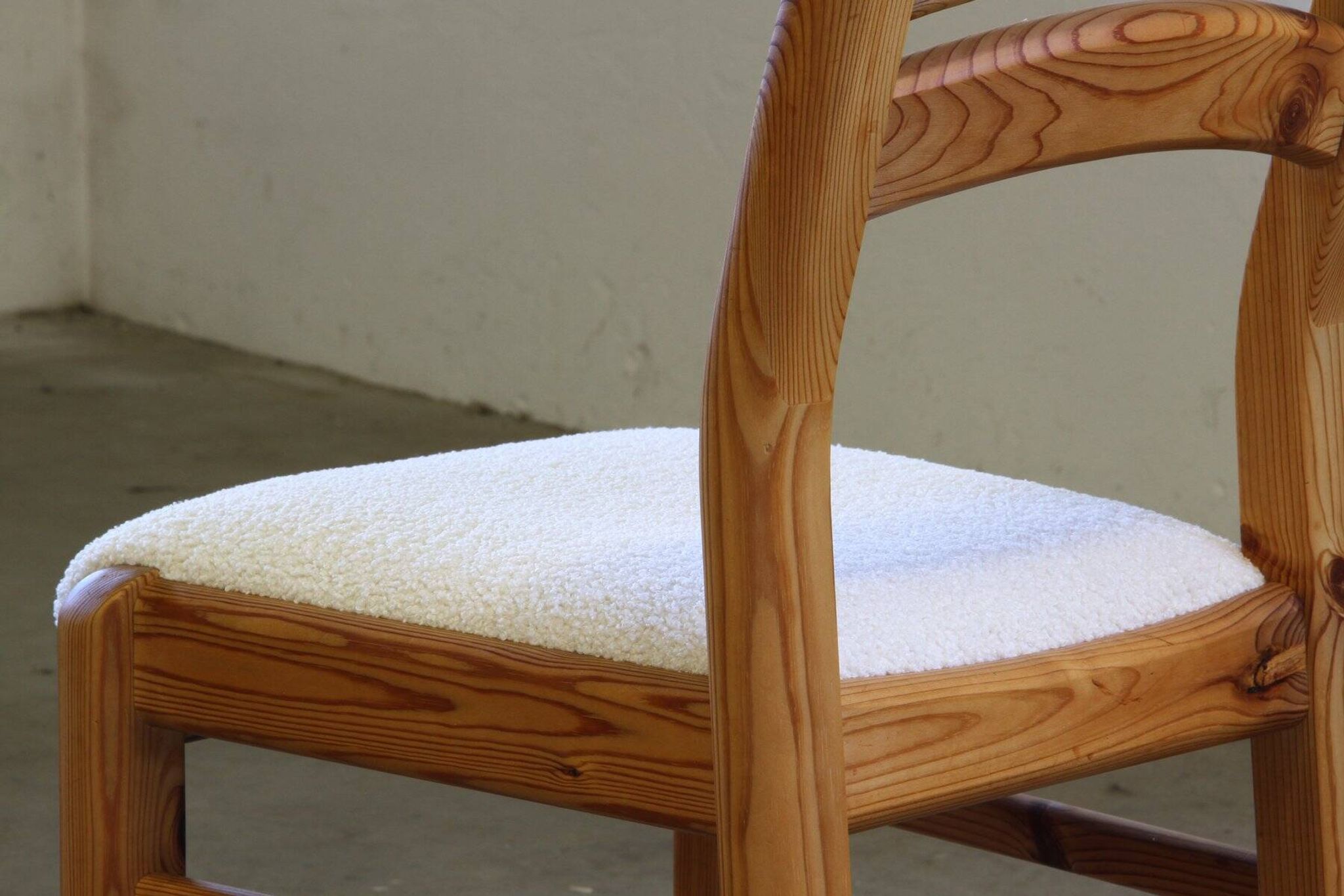Vintage Danish pine dining chairs att. to Dyrlund, 1970s-1980s, set of 6