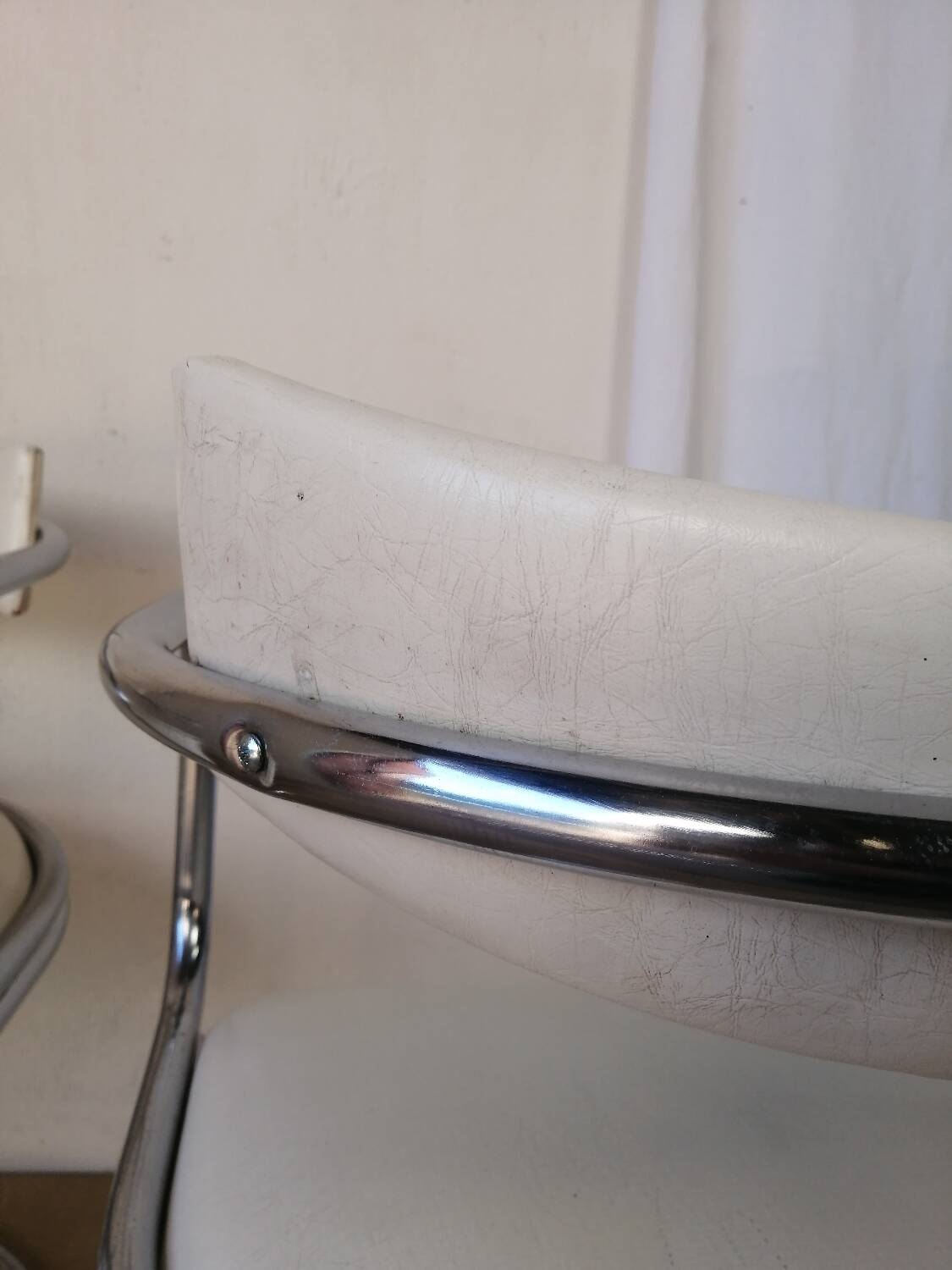 Pair of vintage canteliver armchairs from Zug, Victoria, Switzerland.