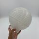 White glass globe from Clichy