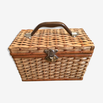 Rattan suitcase