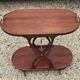 60s Mahogany Rolling Serving Trolley
