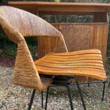 Bar with 4 Arthur Umanoff chairs
