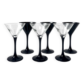 Set of 6 Vintage Luminarc Martini Glasses, France