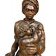 French School of the 17th century: a very large sculpture depicting a maternity.