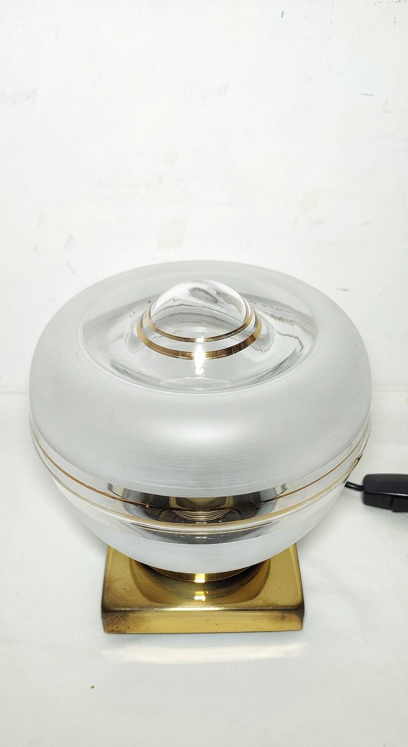 Lampe de table métallique. Espagne, années 1960.