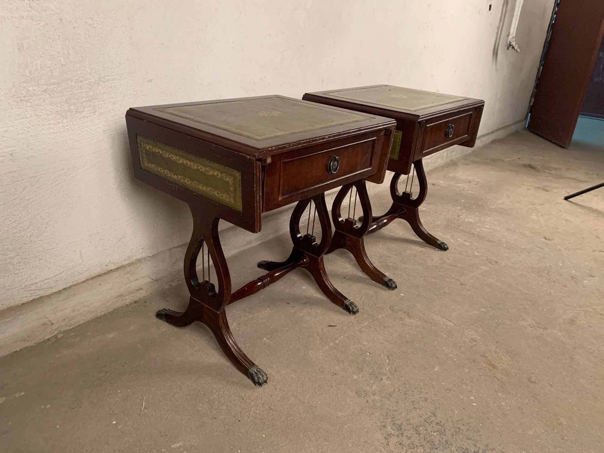 A pair of  side tables, 1950s