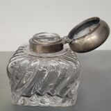 Encrier ancien en verre