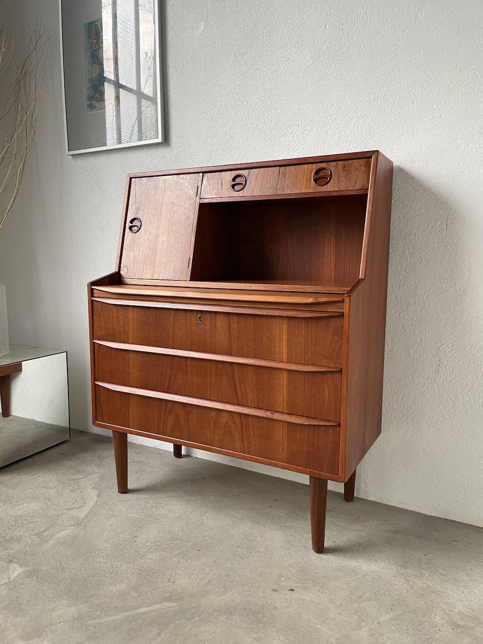 Danish teak secretary from the 60s