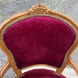 Louis XV armchairs in solid wood, 20th century