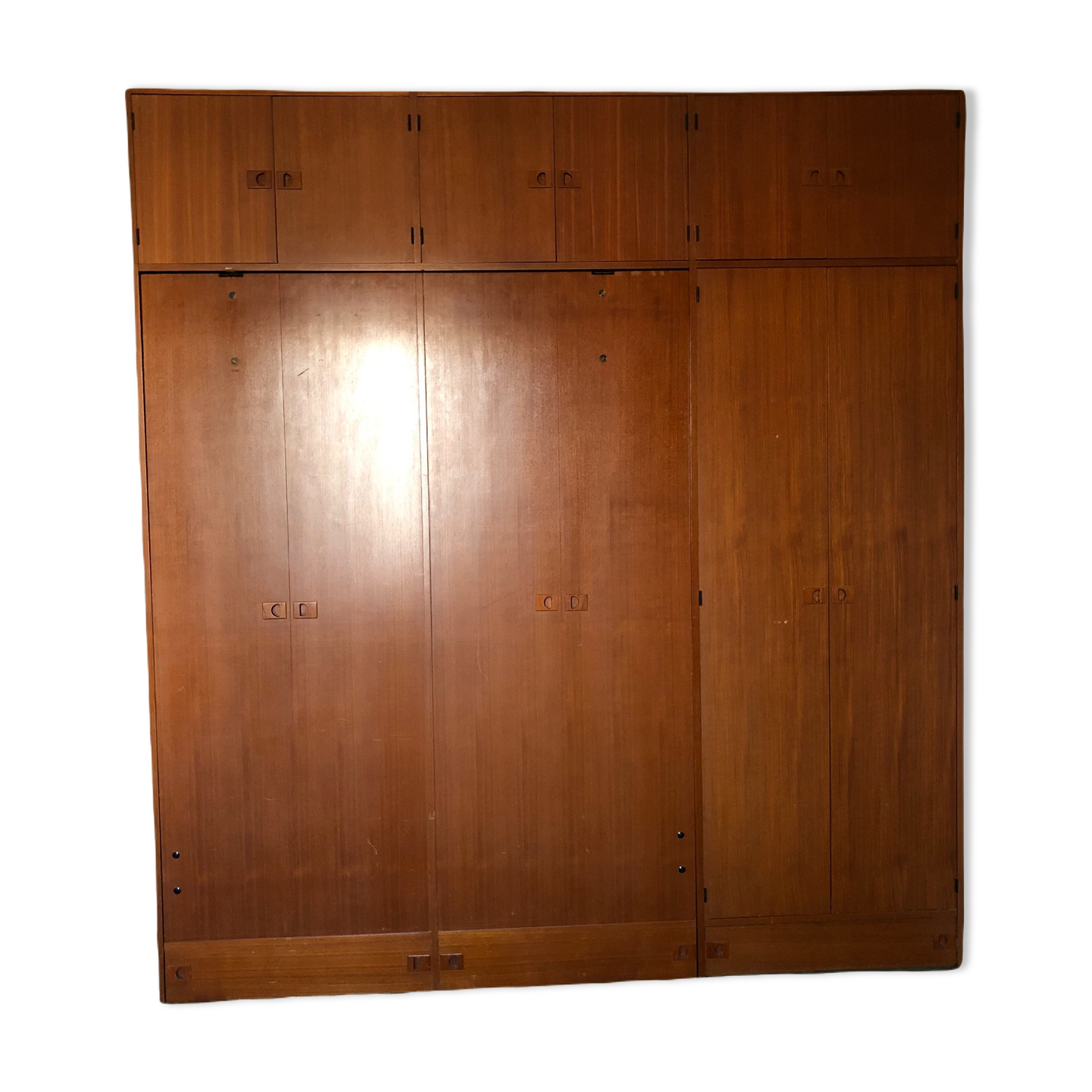 Murphy bed with built-in wardrobe and storage