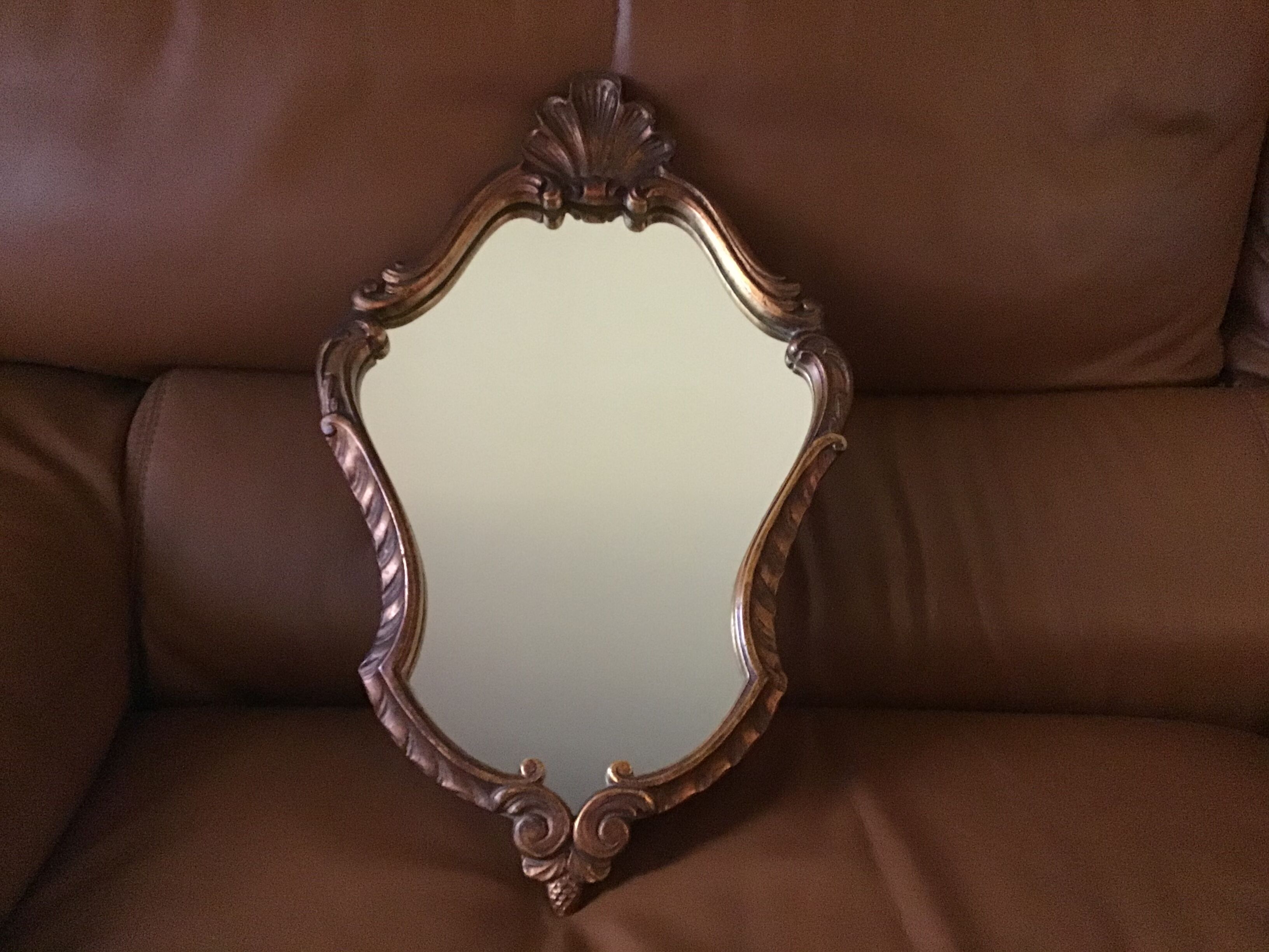 Old baroque rock mirror.