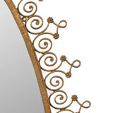 Mirror console by Pierre-Luigui Colli gold metal
