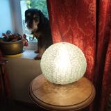 Lampe boule en verre vintage