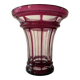 Baccarat vase in dark pink crystal