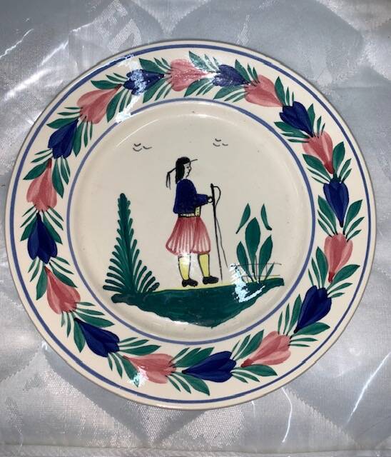 Quimper porcelain plate