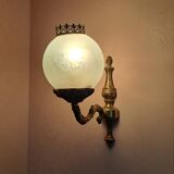 Antique globe wall sconces