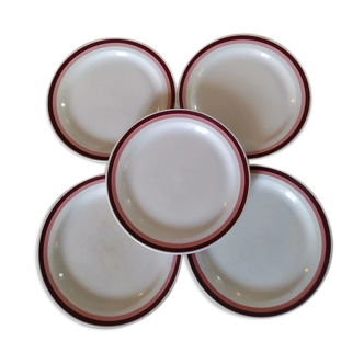 5 Montereau plates