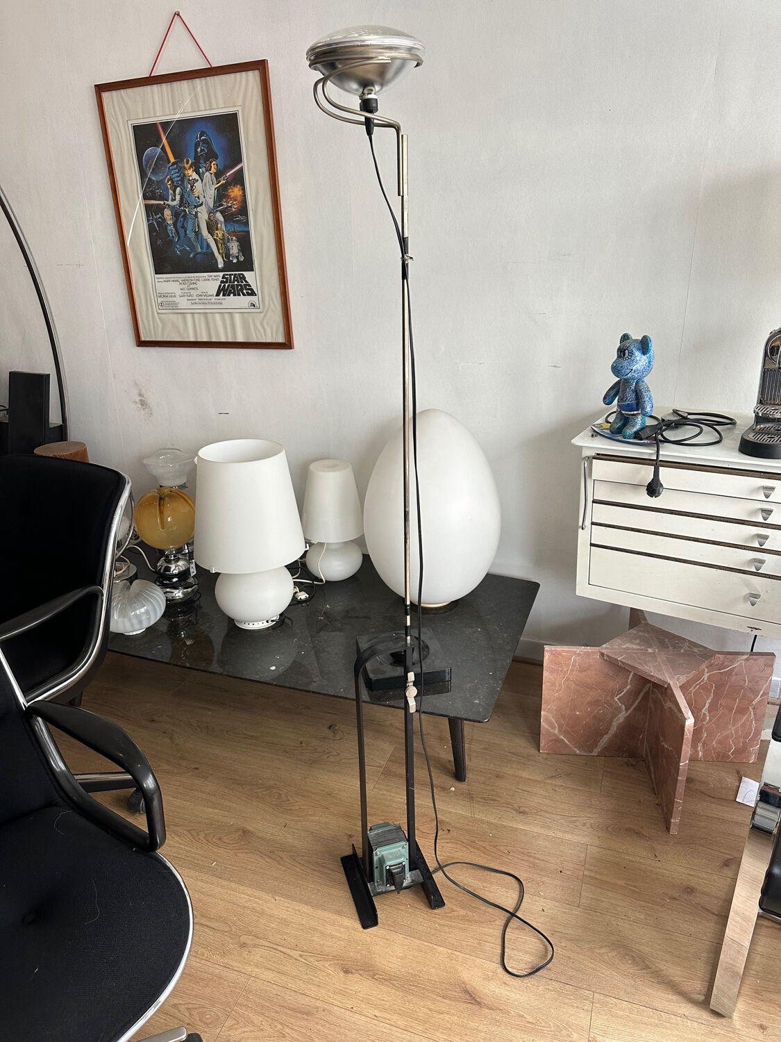 Toio Achille Castiglioni floor lamp Flos edition 70's