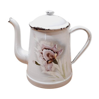 Cafetière tôle émaillée Iris