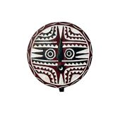 BWA shield painted Ø30cm in wood — “The Breath of the Ancestors”