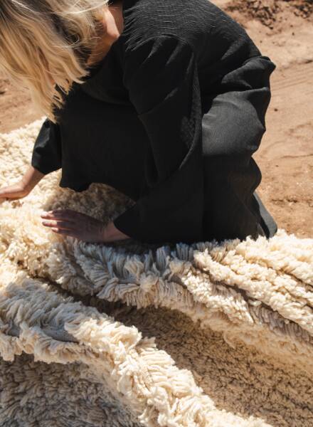 Pre-order fluffy Beni Ouarain runner rug 70×300 cm