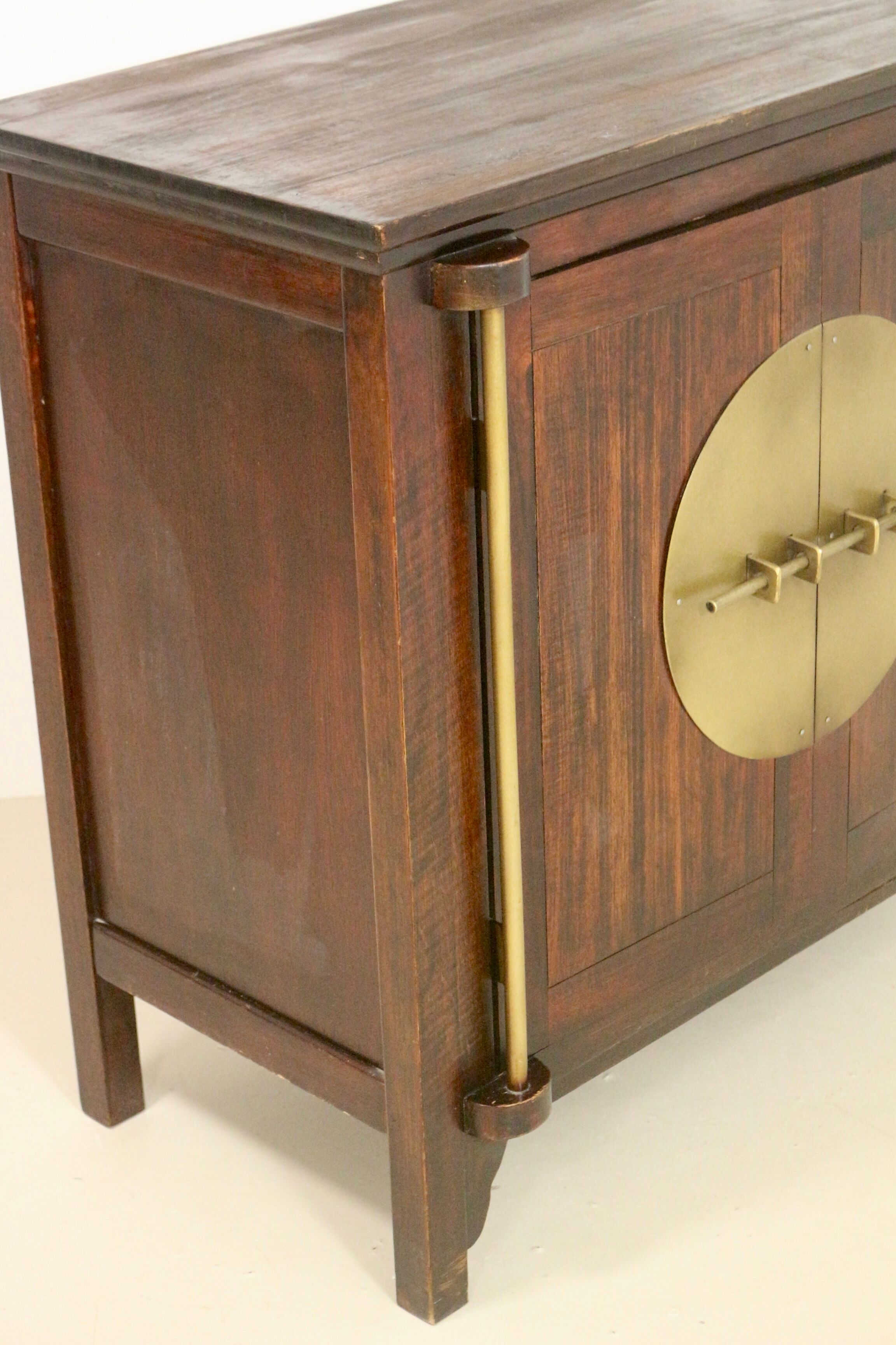 Antique buffet with swing doors Asian design