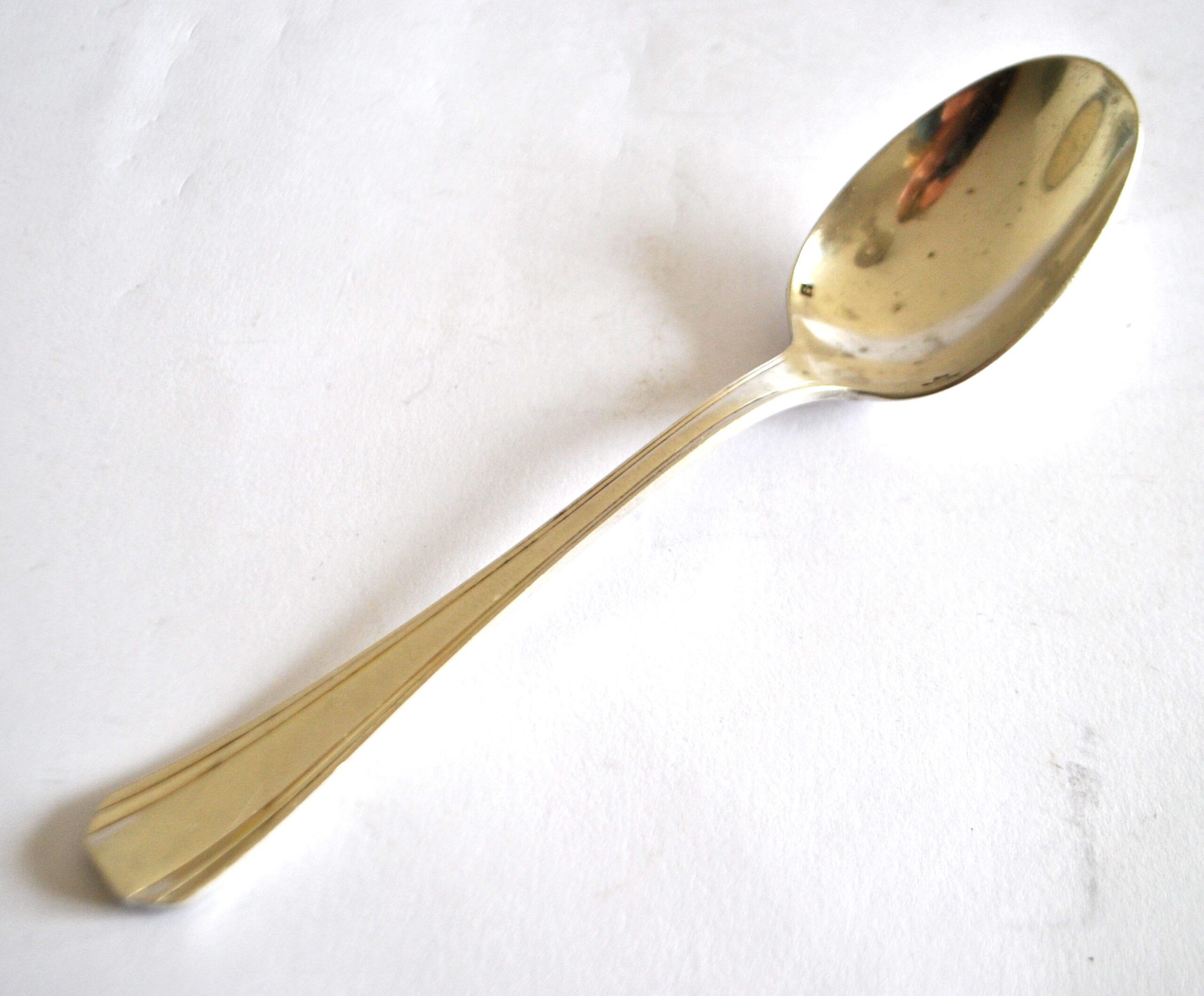 Christofle Boréal soup spoon Art Deco design Luc Lanel 1930