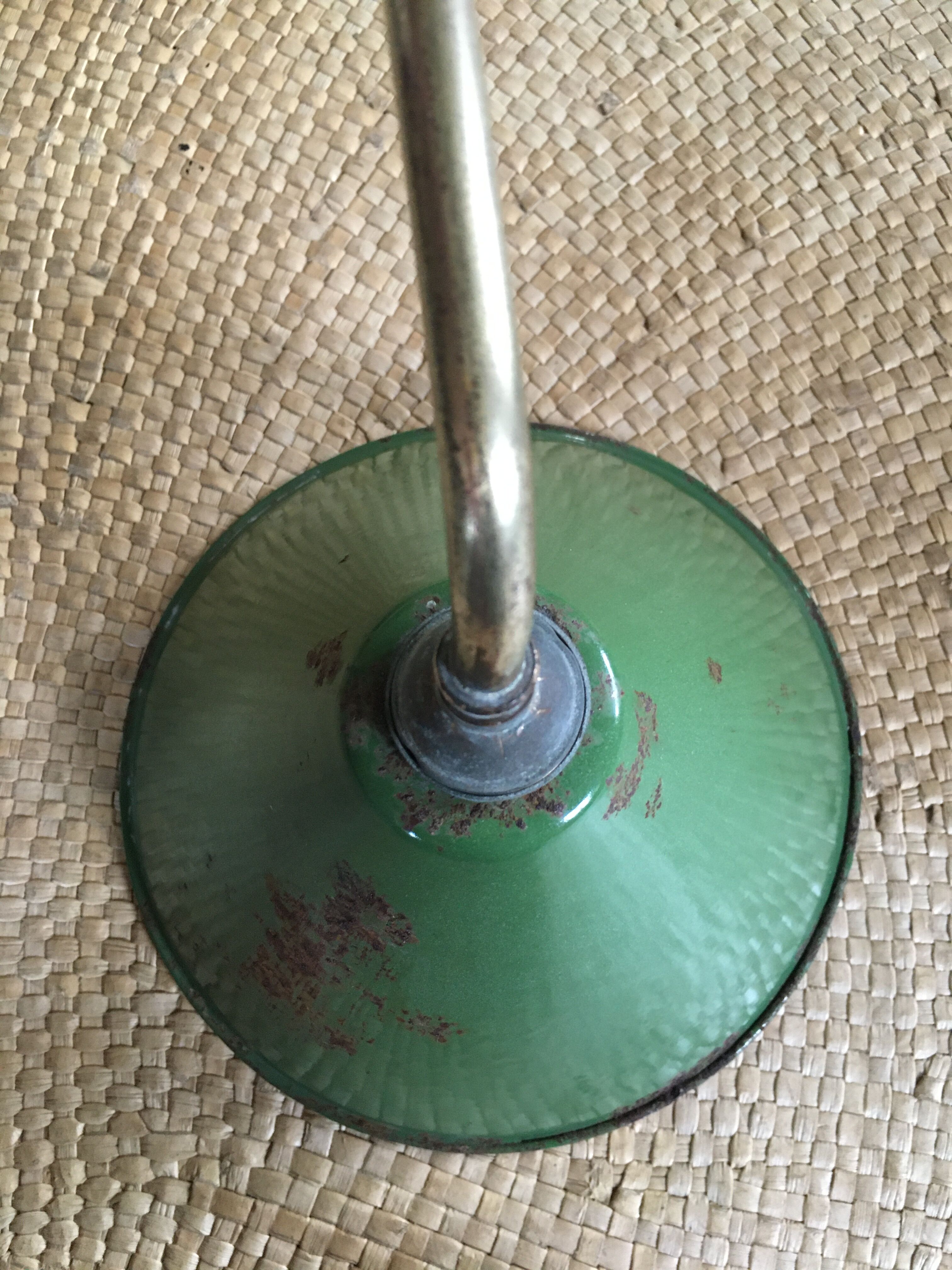 Enamelled sheet metal wall light