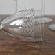 8 vintage-style engraved crystal red wine glasses
