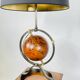 Table lamp with world map, 1950