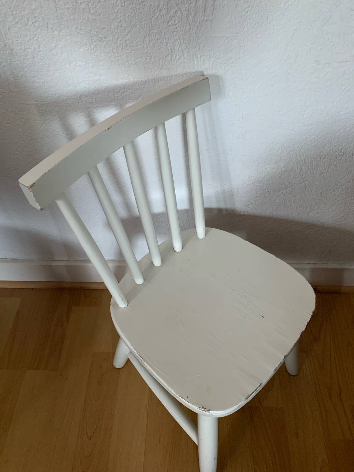 White vintage children's chair